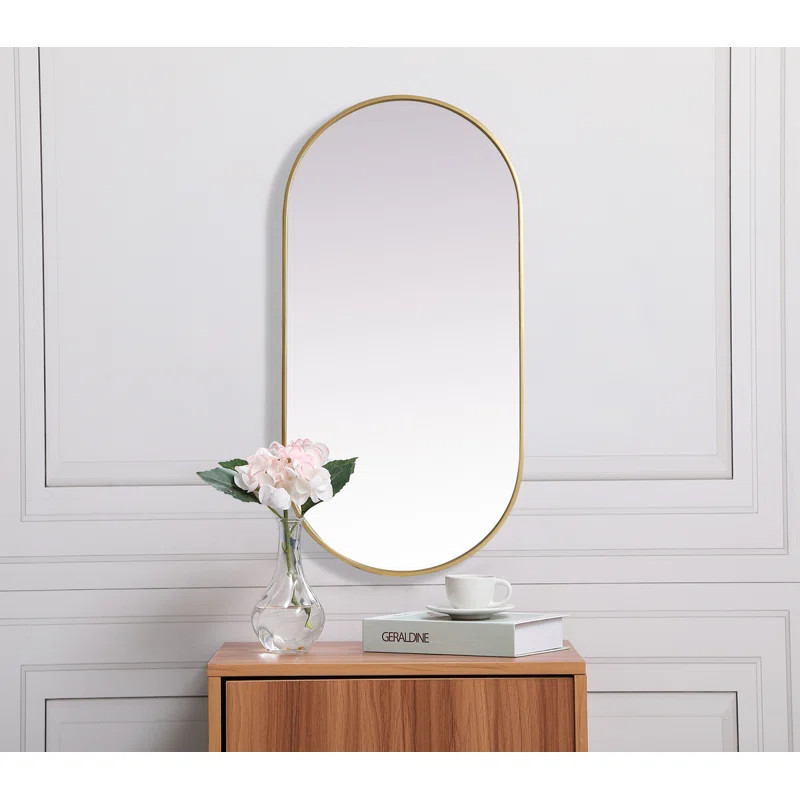 Dillwyn Metal Oval Mirror | Wayfair North America