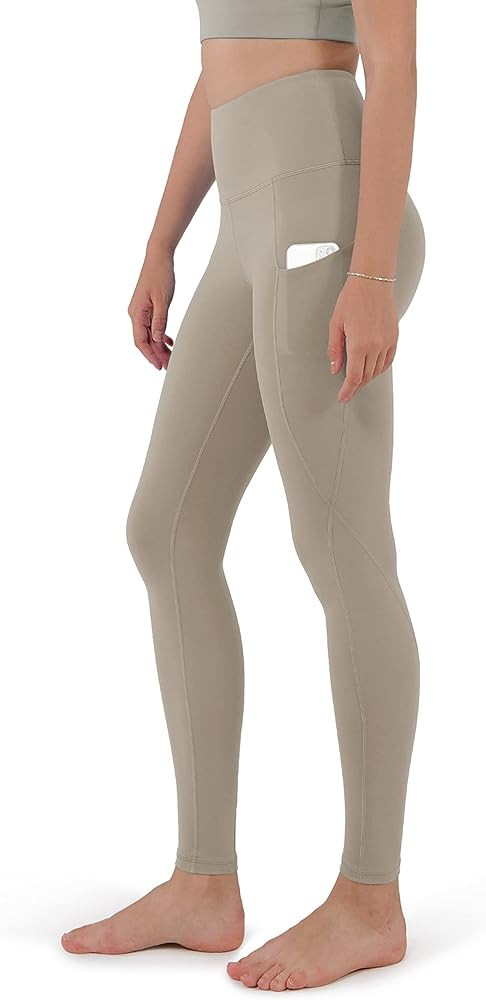 ODODOS Women's High Waisted Yoga Leggings with Pockets,Tummy Control Non See Through Workout Athleti | Amazon (US)