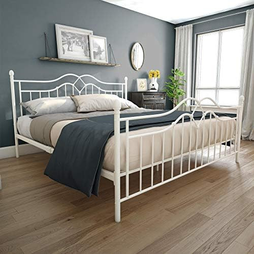 DHP Tokyo Metal Bed, White, King | Amazon (US)