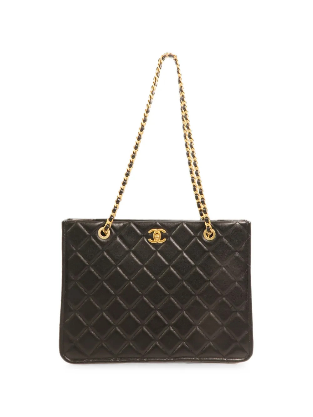 CHANEL Pre-Owned Timeless CC quilted tote bag - Black | Farfetch Global
