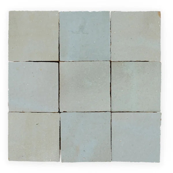 Moroccan Zellige 4" x 4" Ceramic Floor & Wall Tile | Wayfair North America