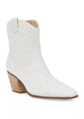 Betsey Johnson Women's Diva Rhinestone Western Boots | Belk