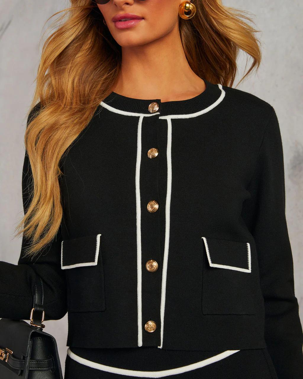 Keeting Contrast Cardigan | VICI