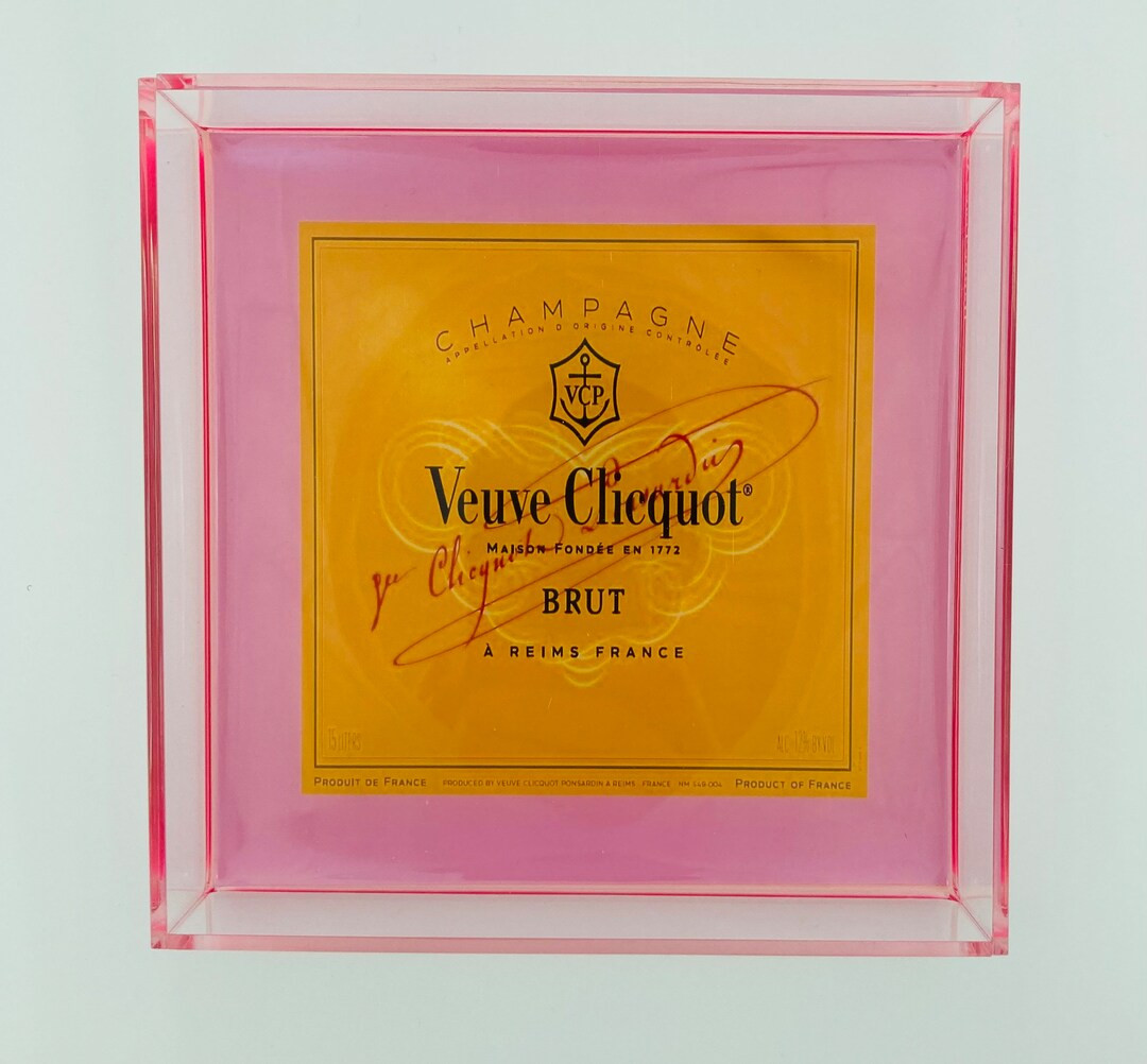 Veuve Cliqout Acrylic 6x6 Resin Tray | Etsy (US)