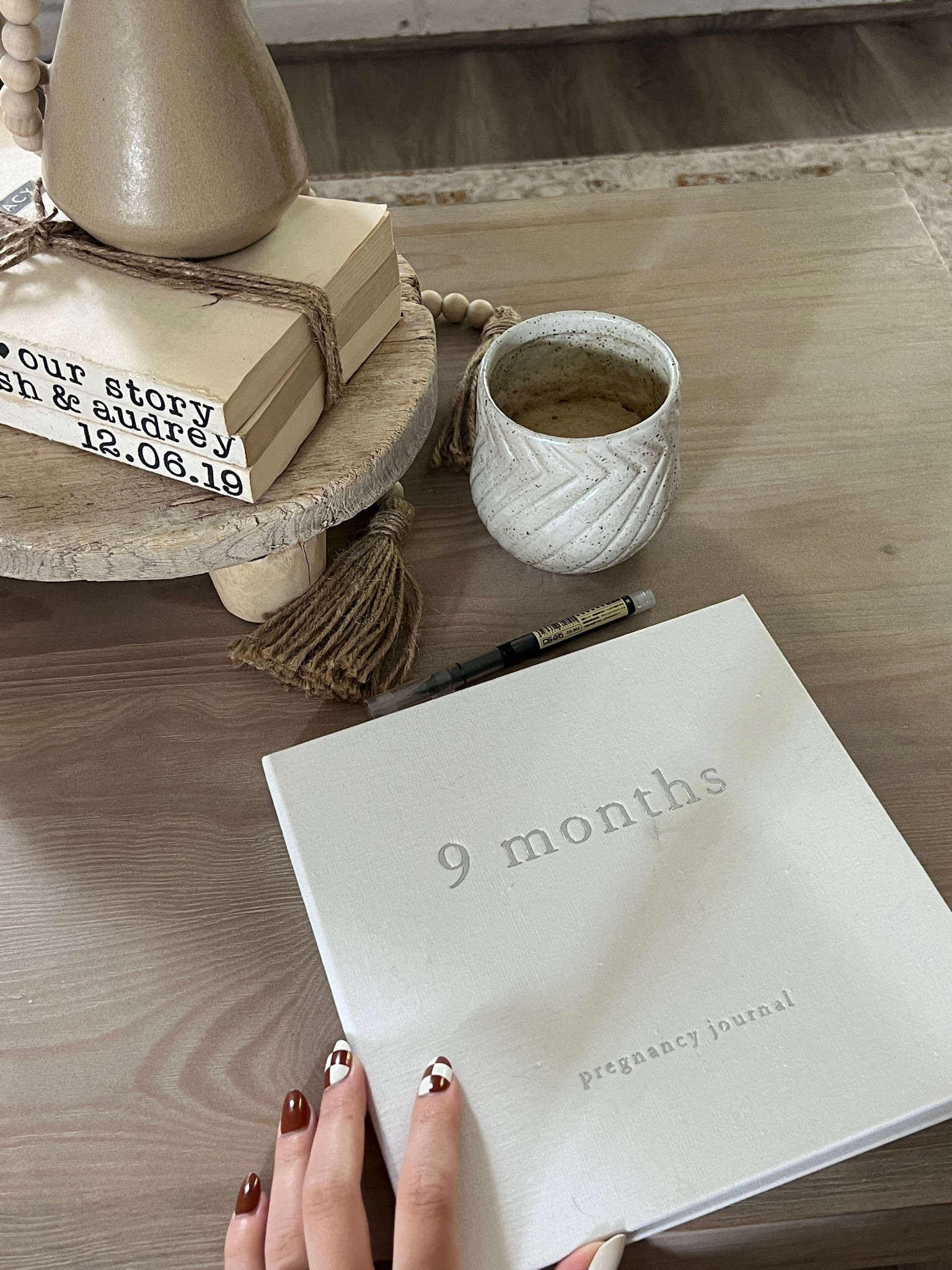 Linen pregnancy journal 🖤 been writing in this from the beginning! So aesthetic and pretty. Will be cute displayed on our coffee table too 

#LTKbaby #LTKbump #LTKhome