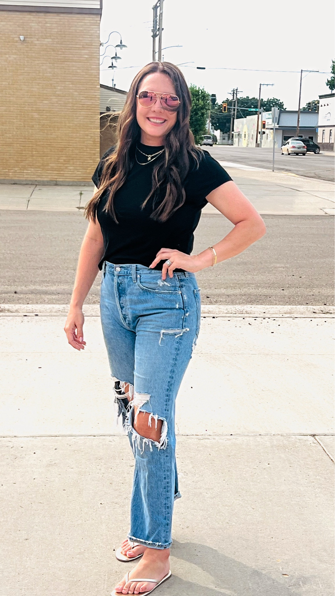 Love this simple black tee and the price! 

#LTKStyleTip #LTKFindsUnder50