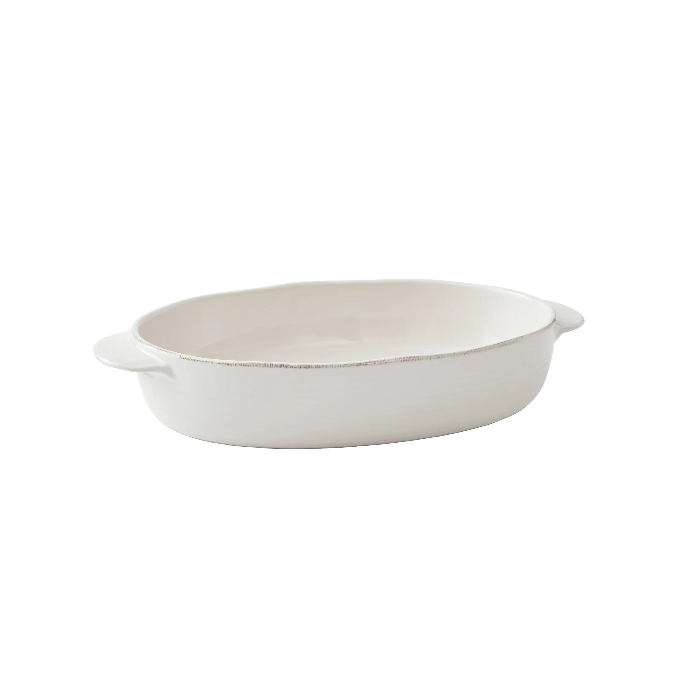 Better Homes & Gardens Artisan Cream Stoneware Oval Baking Dish, 14" | Walmart (US)