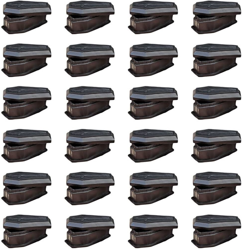 jojofuny 24pcs Mini Coffin Favor Boxes with Lids Spooky Coffin Treat Gift Box Candy Storage Boxes... | Amazon (US)