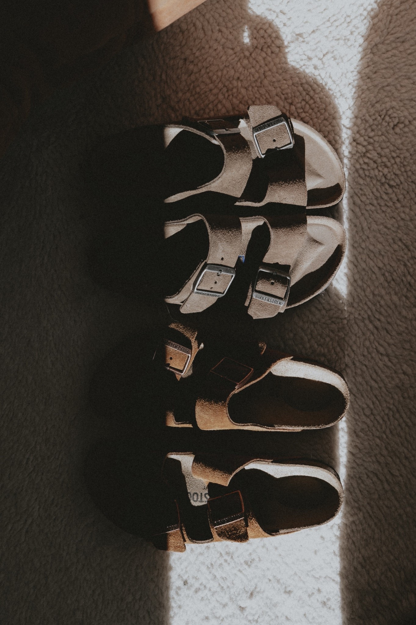 Shoes waiting for warmer days ahead: Birkenstock Arizona 🌞 (mine are in dark tea surf and mink). 

#LTKmomlife #LTKSeasonal