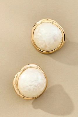 Vintage-Inspired Pearl Post Earrings | Anthropologie (US)