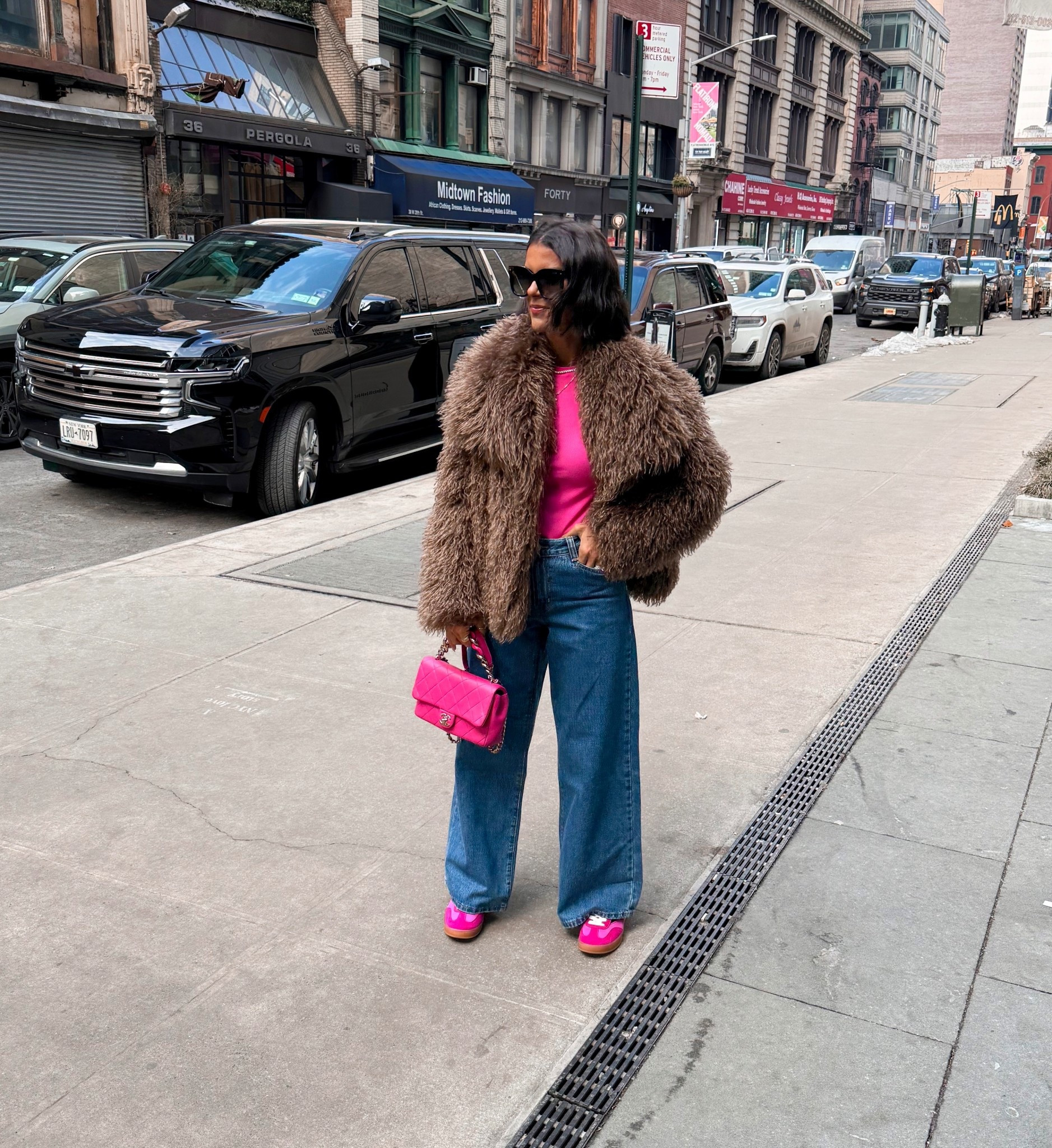 Size small in fur and bodysuit jeans fit tts

#LTKNYFW #LTKSeasonal