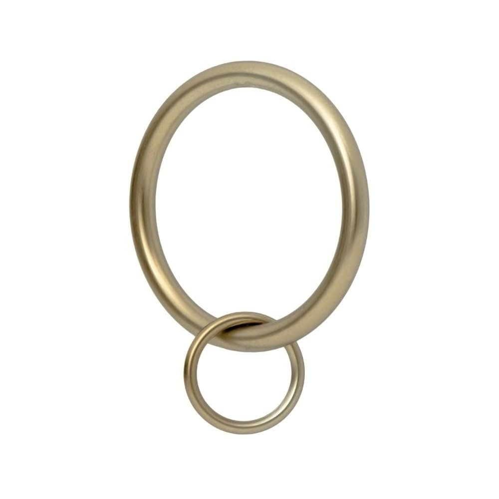 Ivilon Drapery Eyelet Curtain Rings - 1.7" Ring Loop for Hook Pins, Set of 14 - Warm Gold | Amazon (US)