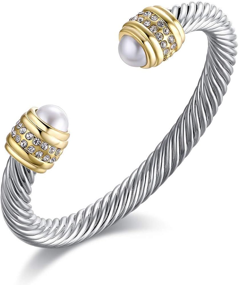 Cable Cuff Bracelet  | Amazon (US)