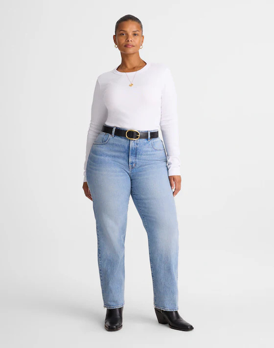 The Plus Longline Straight Jean | Madewell