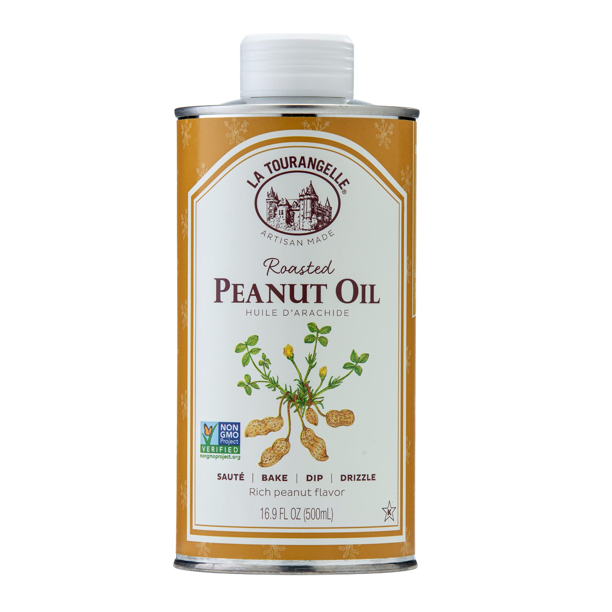La Tourangelle, Roasted Peanut Oil, Slow Roasted Expeller-Pressed for Rich Flavor, Perfect for Co... | Amazon (US)