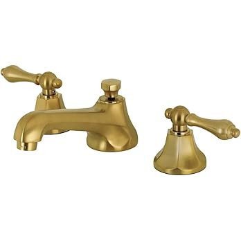 Kingston Brass KS4467AL 8 in. Widespread Bathroom Faucet, Brushed Brass | Amazon (US)