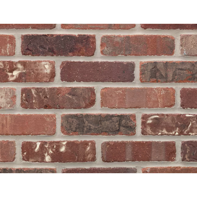 General Shale Providence Thin Brick Stillwater 2-in x 8-in Tumbled Natural stone Patterned Standa... | Lowe's