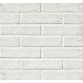 MSI Capella White Brick 2-1/3 in. x 10 in. Matte Porcelain Floor and Wall Tile (5.15 sq. ft./case... | The Home Depot