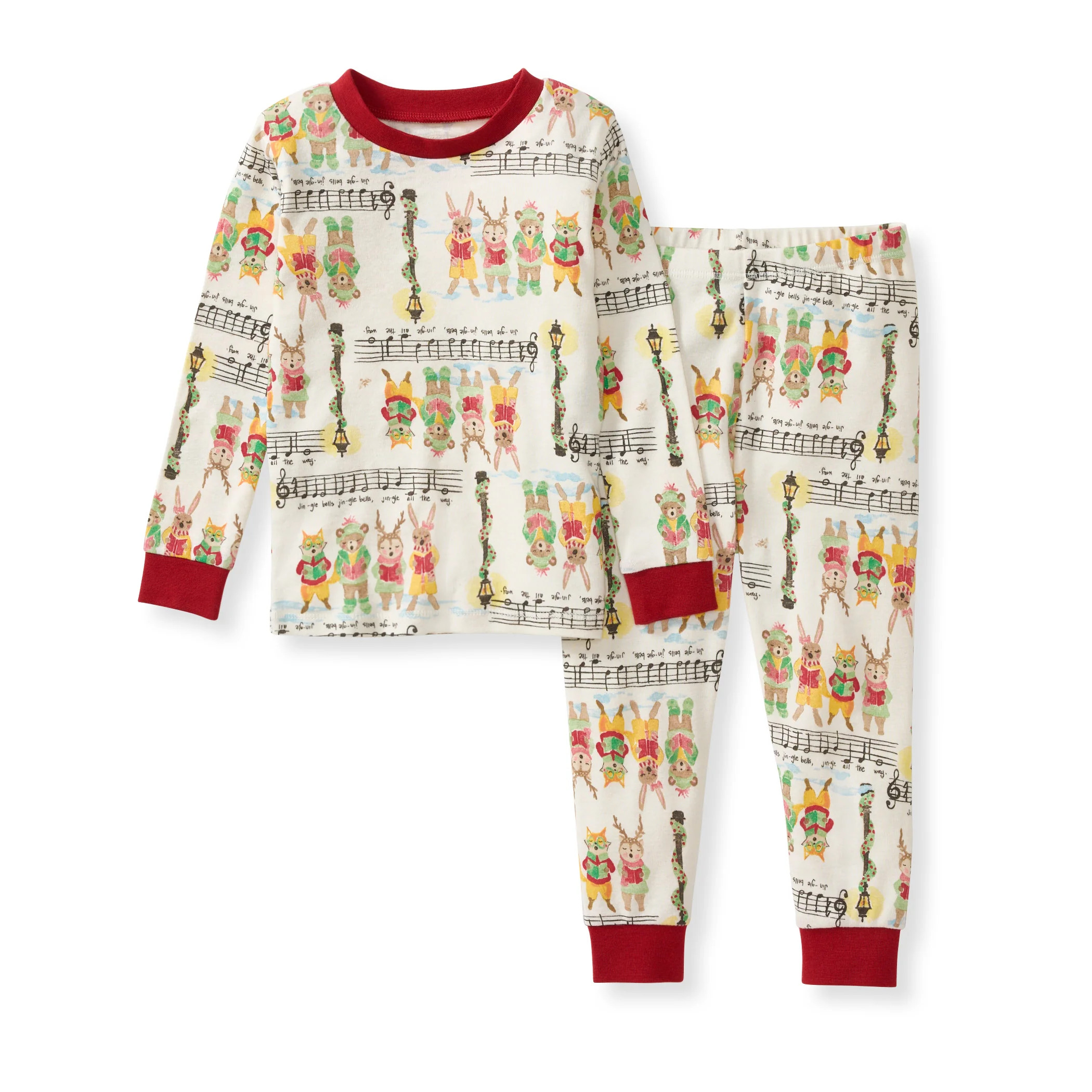 Sweet Carolers Matching Family Two-Piece Pajamas | Burts Bees Baby