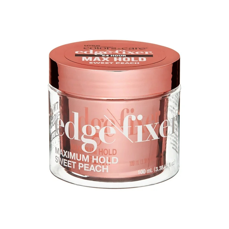 KISS Colors & Care Maximum Hold Edge Fixer,  100 mL (3.38 US fl. oz.) - Sweet Peach | Walmart (US)