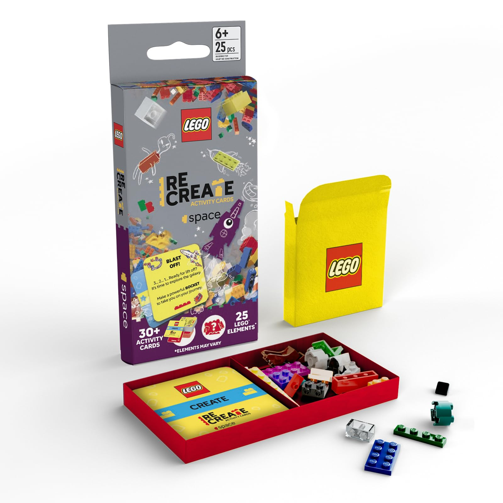 Lego Recreate Activity Cards – Space | Outer Space Building Game with 30+ Activity Cards & 25 L... | Amazon (US)