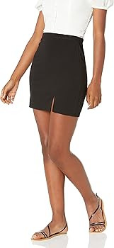 Wild Meadow Women's Side Slit-hem Mini Skirt | Amazon (US)