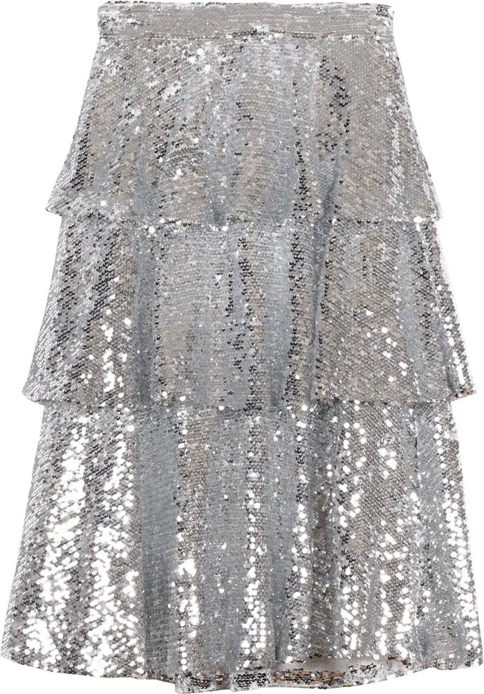 Evaleen Woven Sequin Skirt | Nordstrom Rack