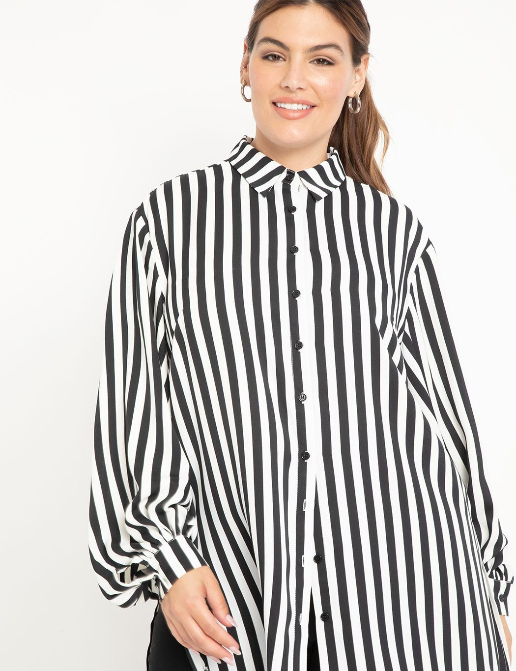 ELOQUII Elements Poet Sleeve Tunic | Eloquii