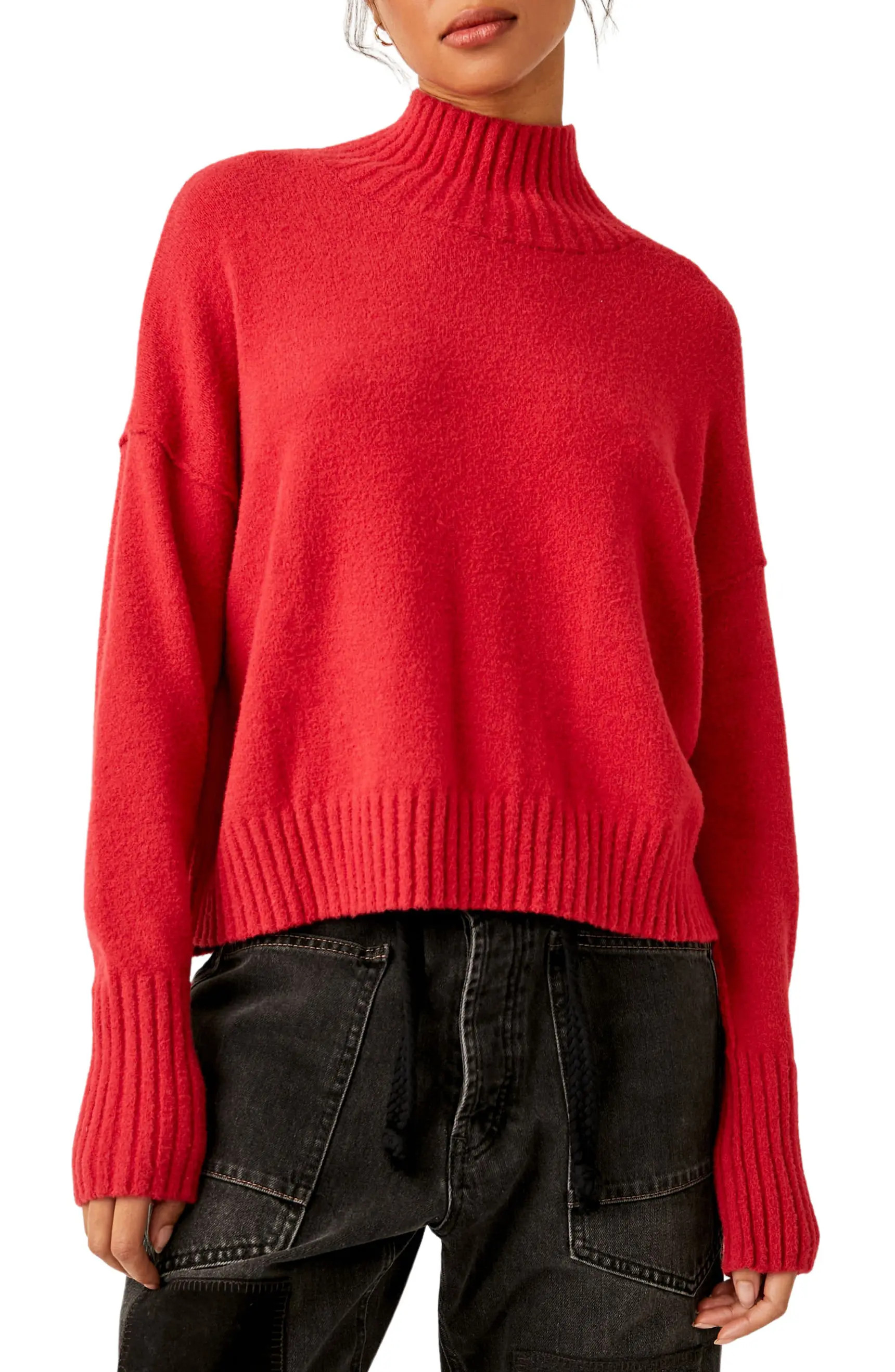 Free People Vancouver Mock Neck Sweater | Nordstrom | Nordstrom