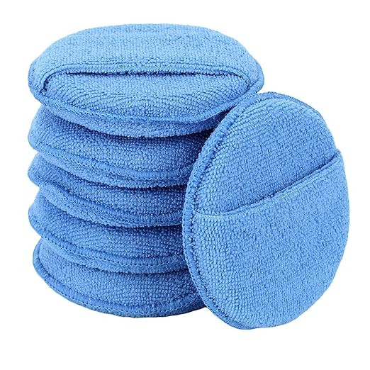 Microfiber Wax Applicator Pads, Car Wax Applicator with Finger Pocket, Buffing & Detail Polishing... | Amazon (US)