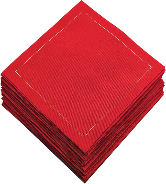 Luxury Cotton Cloth Cocktail Napkins, Disposable Napkins, Bar Napkins, Also Suitable for Parties,... | Amazon (US)