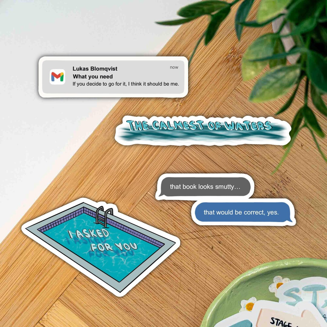 Ali Hazelwood Deep End Stickers for Romance Books Stickers of Deep End Quotes From Ali Hazelwood ... | Etsy (US)