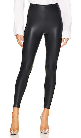 Commando Matte Metallic Legging in Black. - size L | Revolve Clothing (Global)