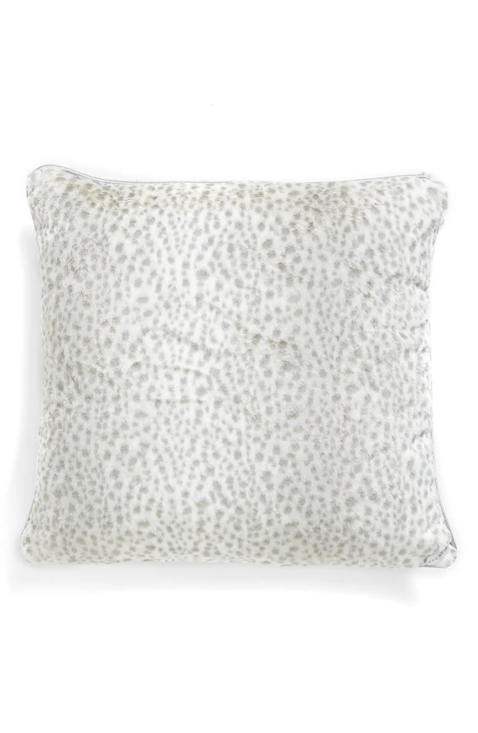 'Snow Leopard' Faux Fur Throw Pillow | Nordstrom