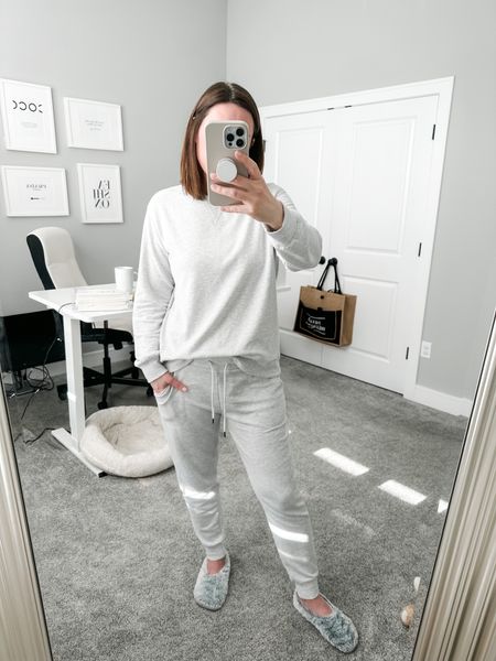 This set from Target is everything! I am living in it from here on out. I also grabbed the shorts that go with it for when it gets a little warmer. This is the absolute softest fabric! I did size up to a large for the sweatshirt for longer arms and slightly oversized fit. Working from home on a Monday just got way comfier! 



#LTKhome #LTKunder50 #LTKworkwear