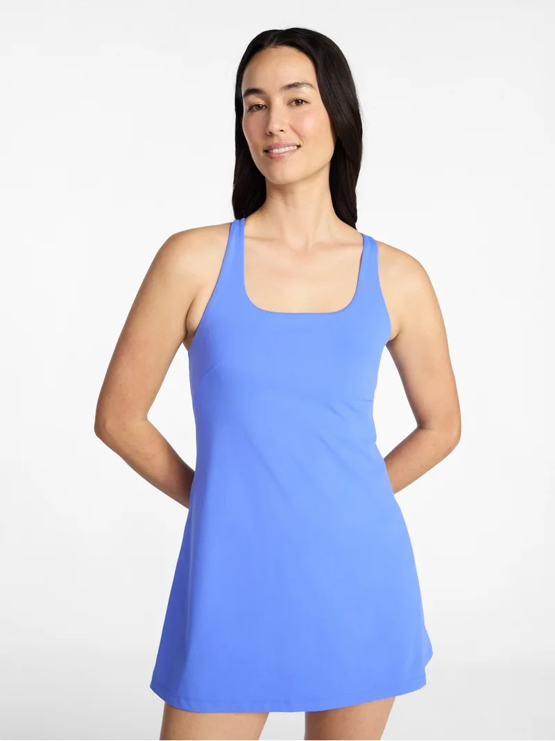 Avia Women's Strappy Knot Back Active Tennis Dress, Sizes XS-XXXL | Walmart (US)