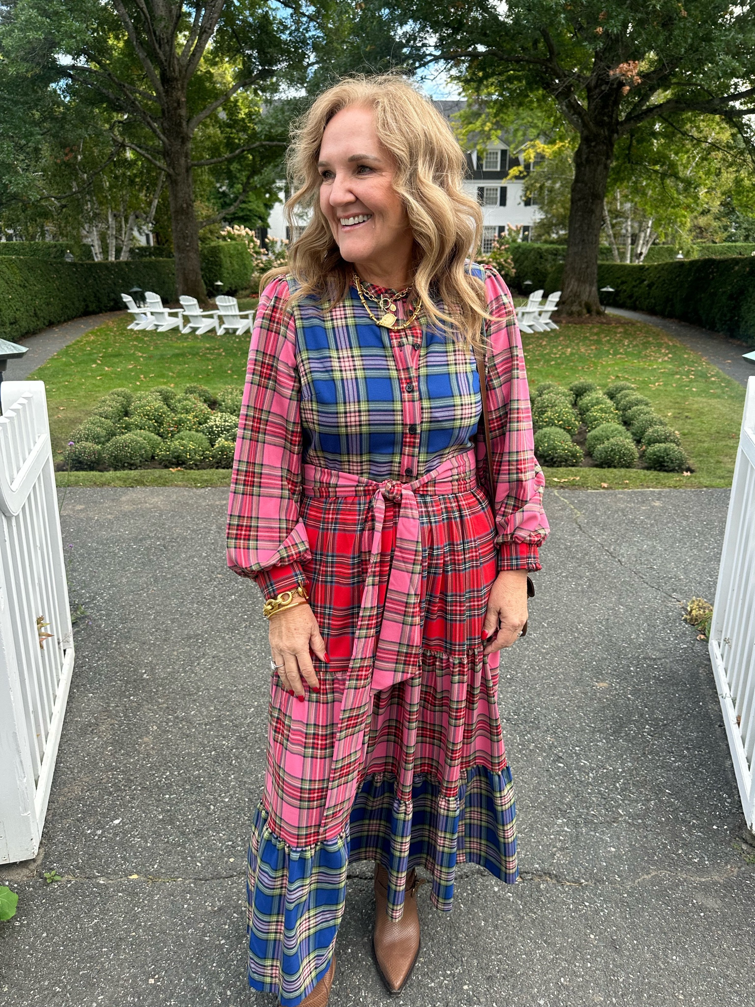 This plaid dress is just fall and holiday perfection! Need a dress for family photos? This is it! I’m wearing size 10 petite. 

Paired my dolce vita boots with it here, but also looks fab with a red or gold shoe depending on how you want to elevate! 


#LTKOver40 #LTKMidsize #LTKHoliday
