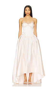 For Love & Lemons Nara Gown in Pink from Revolve.com | Revolve Clothing (Global)