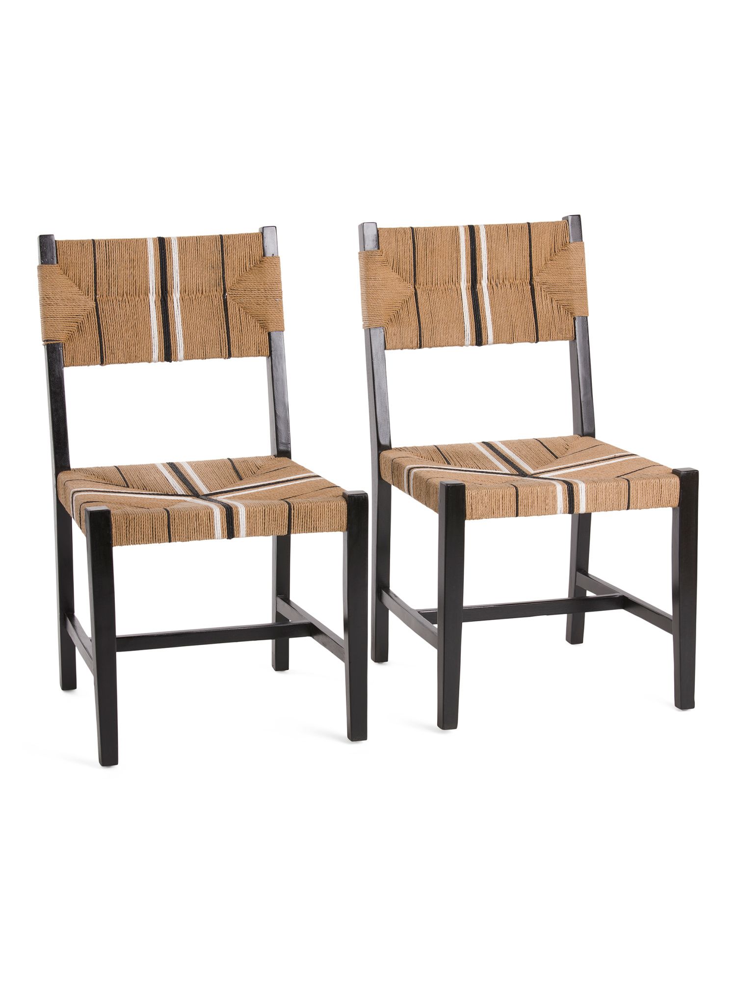 Set Of 2 Striped Dining Chairs | TJ Maxx
