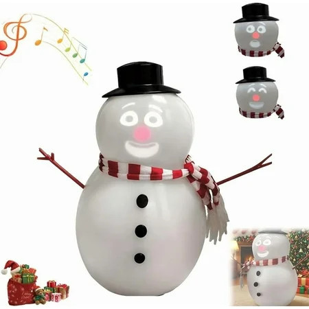 Animated Talking Snowman, Talking Animated Blink Snowman with Built in Projector and Speaker, Plug'n Play Interactive Singing & Dancing Christmas Decoration Gift, USB or Battery Powered (1 PC) | Walmart (US)