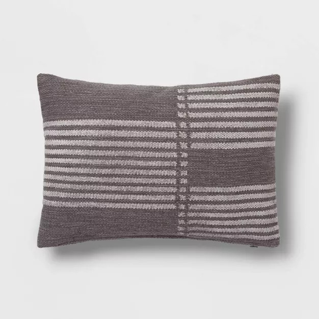 Oblong Modern Stripe Decorative Throw Pillow - Threshold™ | Target