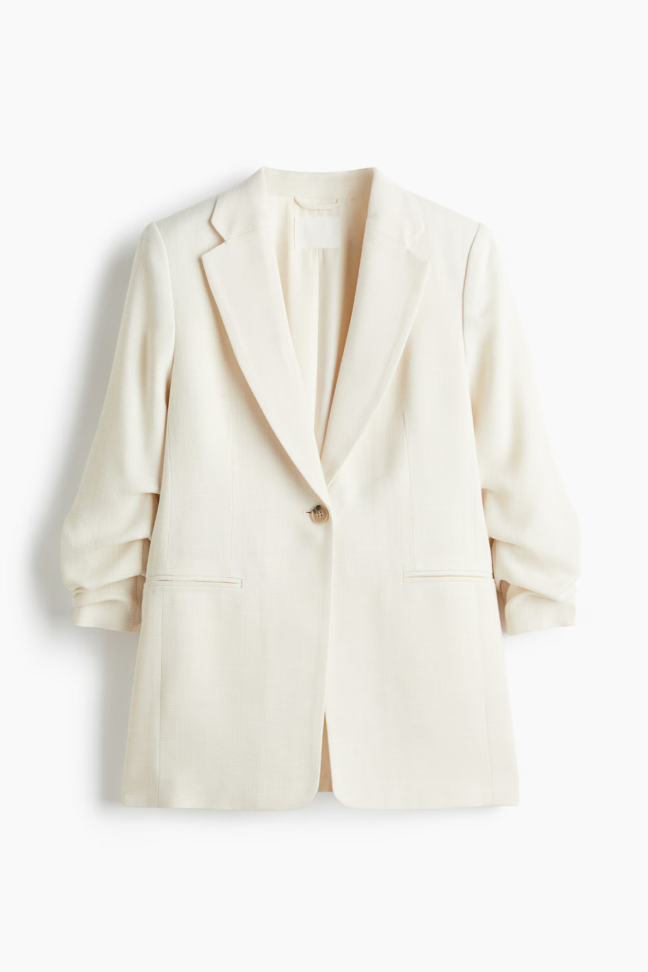 Gathered-sleeve blazer | H&M (UK, MY, IN, SG, PH, TW, HK)