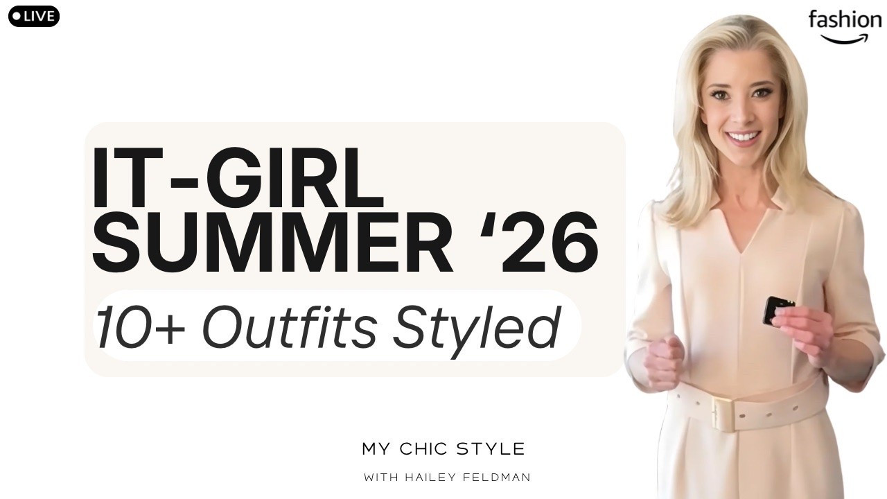 Say hello to a summer capsule wardrobe rotation of chic, repeatable outfits that work for everything from brunch to a spontaneous weekend getaway.

Hi! Welcome back to My Chic Style! I'm Hailey, your trusted guide to discovering the best classic chic products online.

➡ JOIN: https://www.amazon.com/live/broadcast/92a1ae56-4a9d-4541-ab84-bb706aaf2bcc
➡ DATE: Livestream starting at 12:15 PM on June 9, 2026

I’m styling over 10 head-to-toe outfits that prove you can look expensive wearing affordable Amazon fashion finds.

SHOW OVERVIEW:
➡ Wealthy Base: Breathable cotton, linen, & silk fabrics for a luxe feel.
➡ Resort-Wear Tailoring: Pure linen pleated trousers and structured resort blazers.
➡ Aspen-to-Amalfi: Quiet Luxury travel accessories and shoes for women.
➡ Expensive Monochrome: Ivory, cream, and taupe for an instant high-end look.

#LTKdayinmylife #LTKPetite #LTKTravel