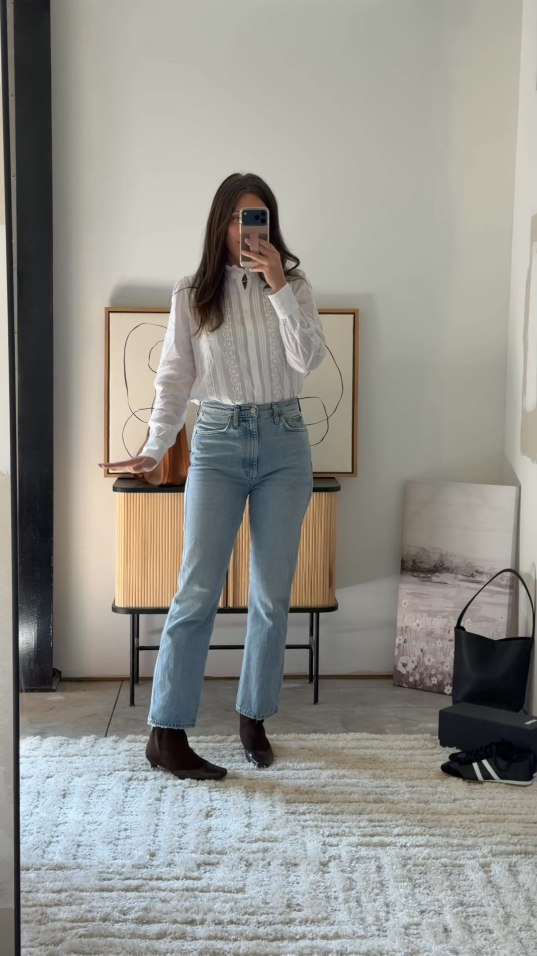 Wearing small top and 27” jeans, the booties fit true to size

#LTKootd #LTKNYFW #LTKSeasonal