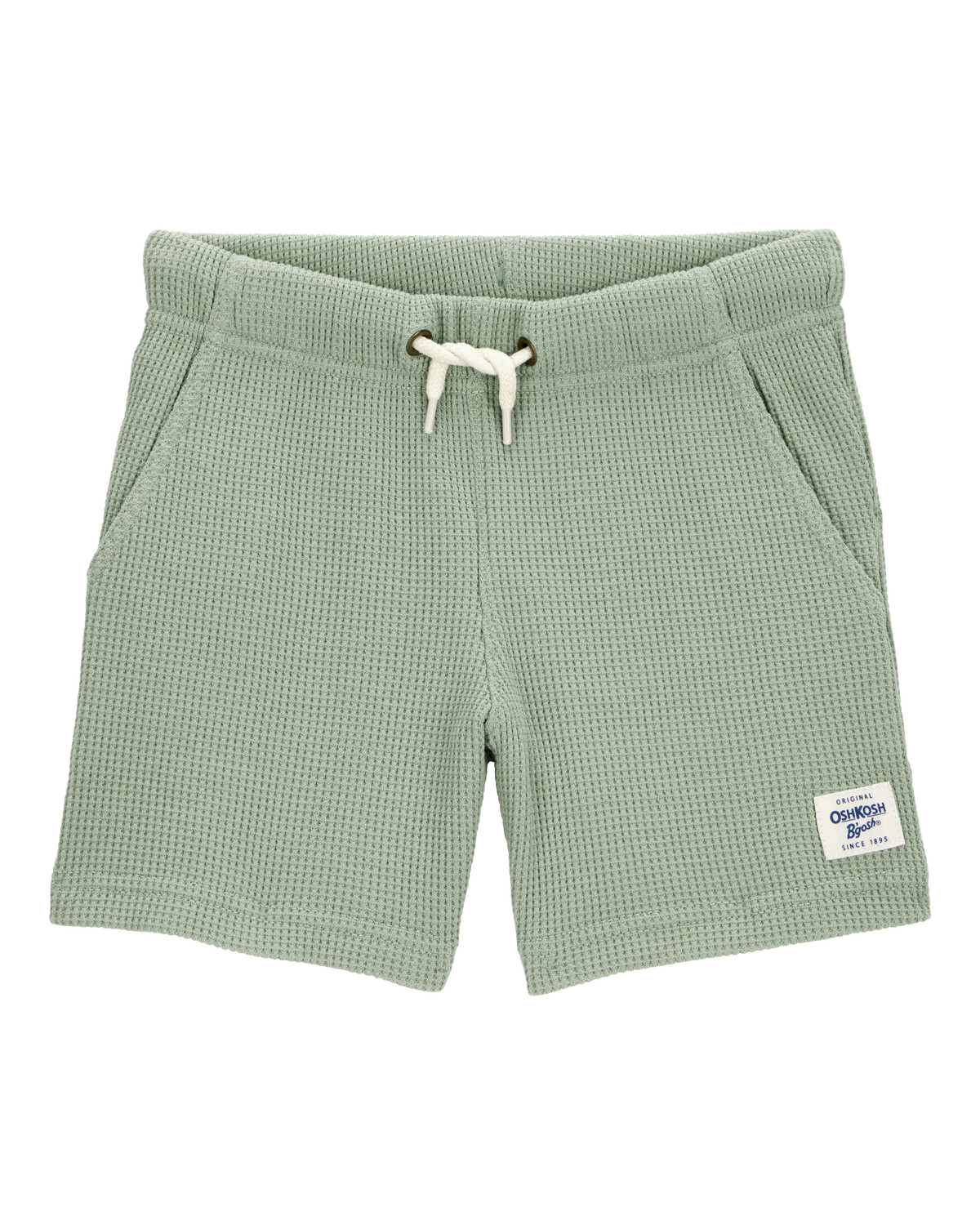 Baby Waffle Knit Drawstring Shorts - Green | Carter's Inc
