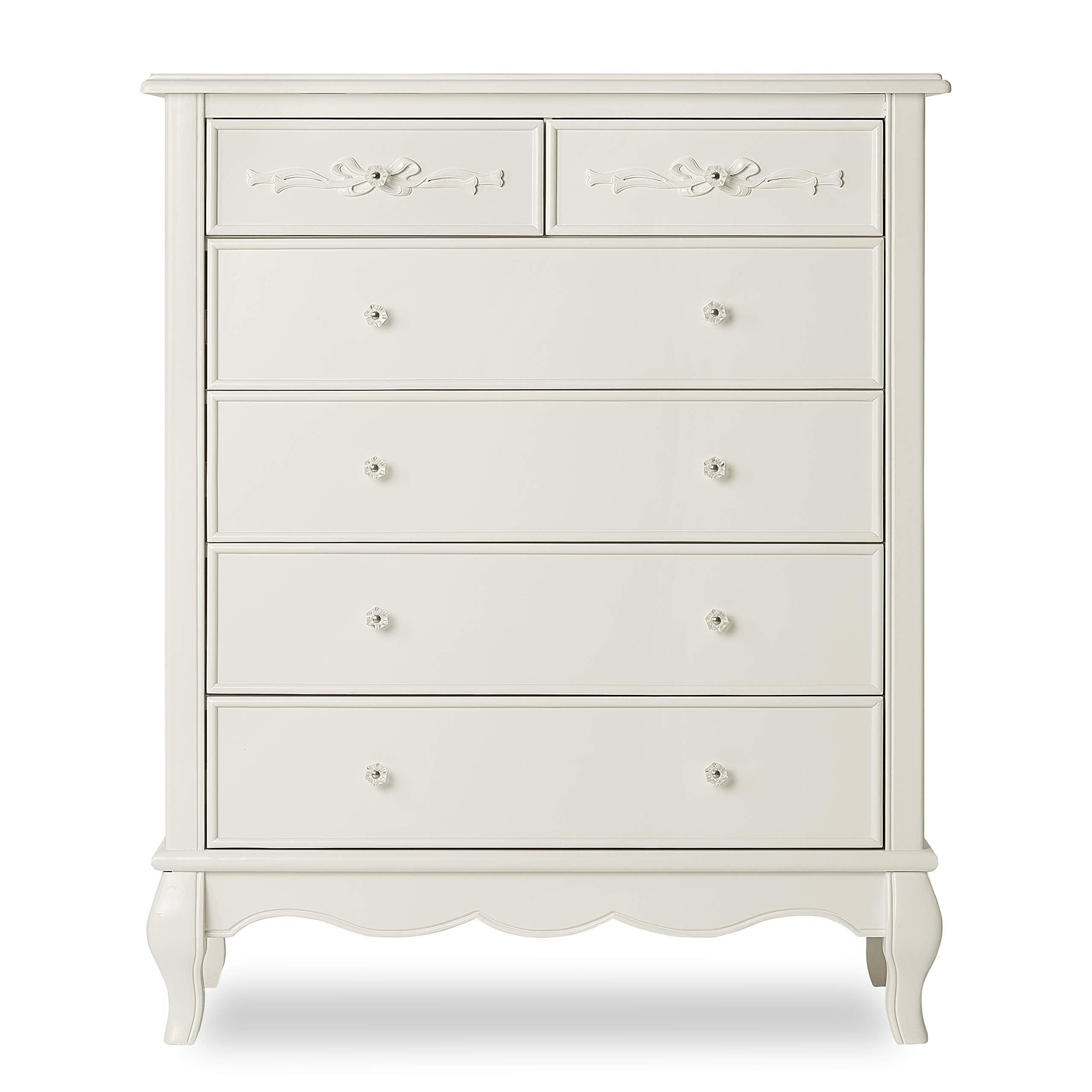 Evolur Aurora 6 Drawer, 40x22x47 Inch (Pack of 1), Ivory Lacy | Amazon (US)