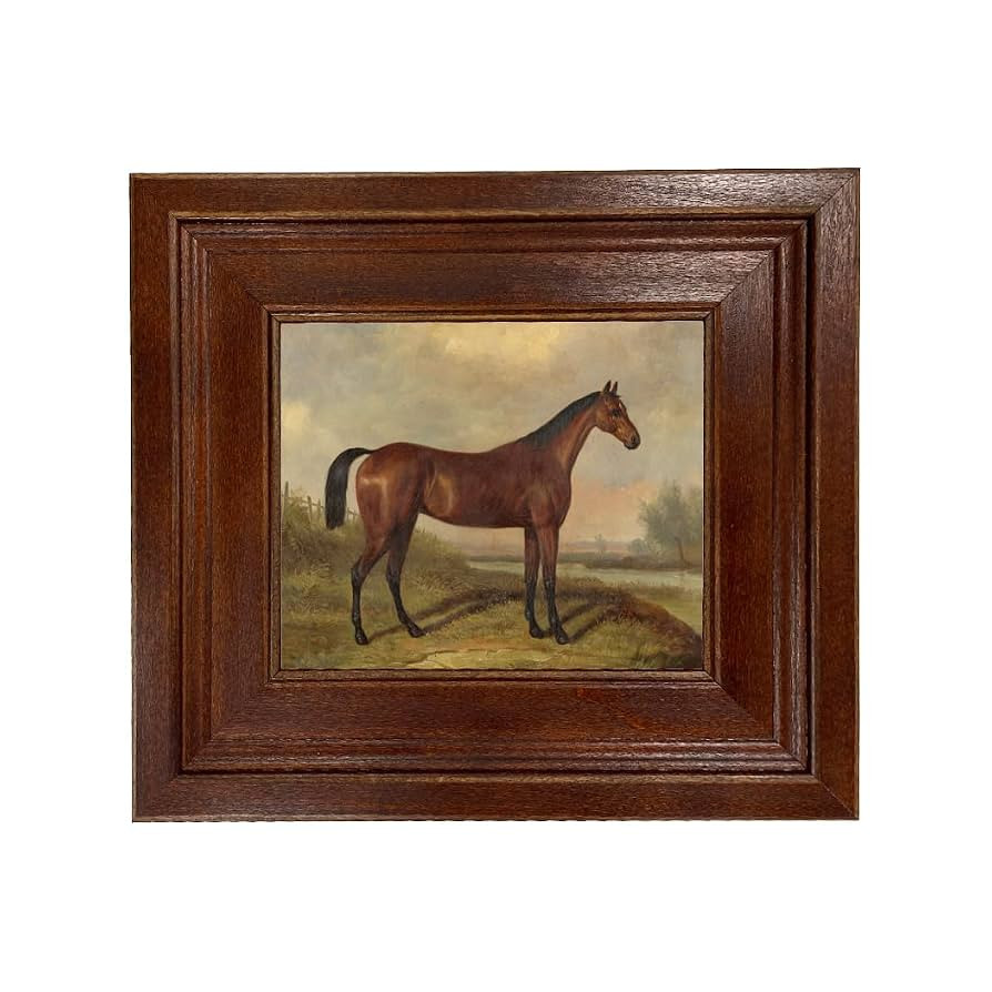 Schooner Bay Co. – William Barraud Hunter in Landscape Oil Painting Print on Canvas in Rustic F... | Amazon (US)