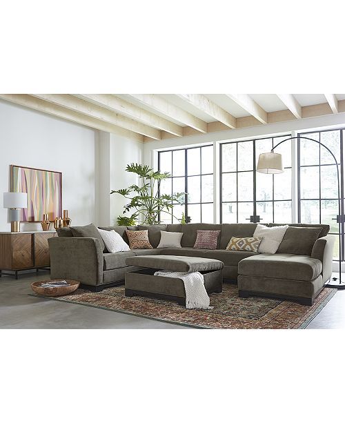 CLOSEOUT! Elliot Fabric Sectional Collection, Created for Macy's | Macys (US)