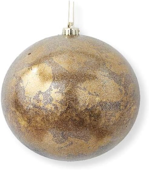 K&K Interiors 52631A 4 Inch Copper Gold Leaf Shatterproof Ornament | Amazon (US)