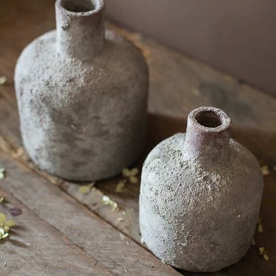 Small Opening Stoneware Terracotta Vase | Etsy | Etsy (US)